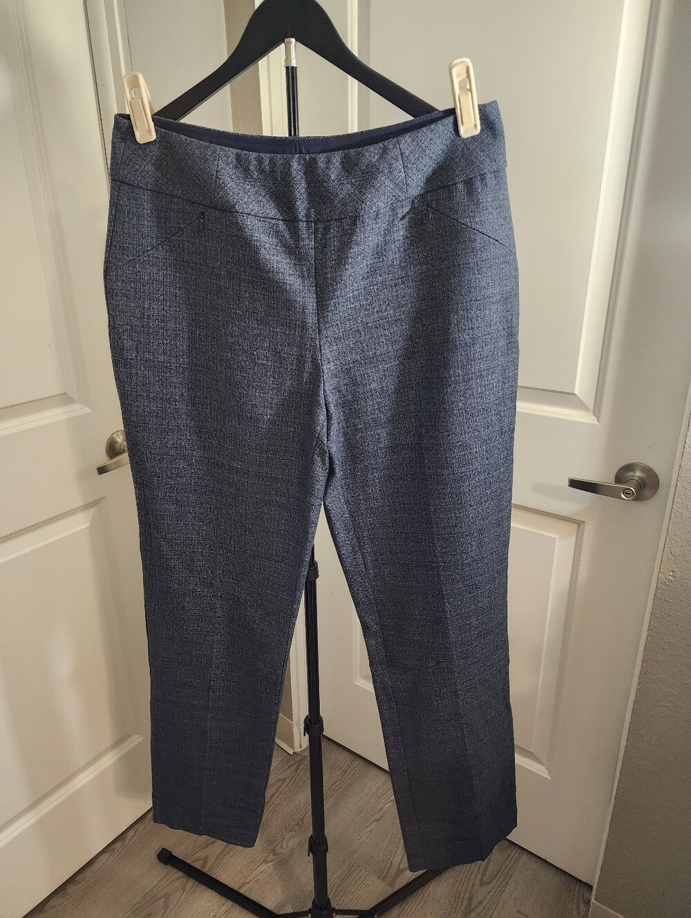 Investments Blue Gray Pull-On Straight Leg Dress Pants Size 12L Long